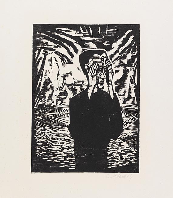 Erich Heckel - Mann in der Ebene