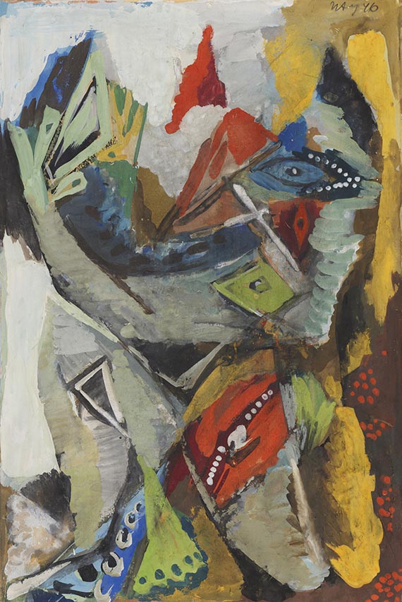 Ernst Wilhelm Nay - Sitzende mit Spiegel