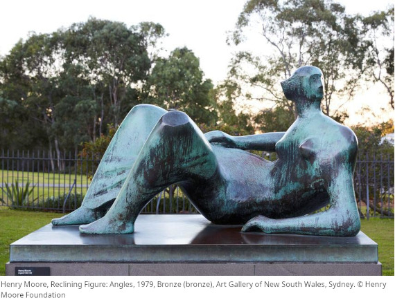 Henry Moore - Maquette for Reclining Figure: Angles - Autre image