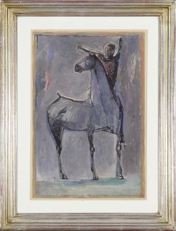 Marino Marini - Cavallo e cavaliere - Image du cadre