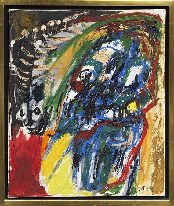 Asger Jorn - Le regard au dos (Looking back) - Image du cadre