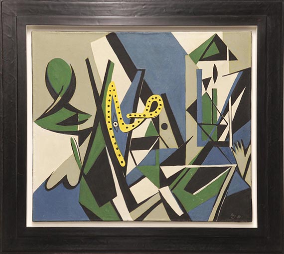 Ernst Wilhelm Nay - Die Lampe - Image du cadre