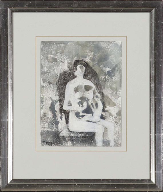 Henry Moore - Seated Mother and Child - Image du cadre