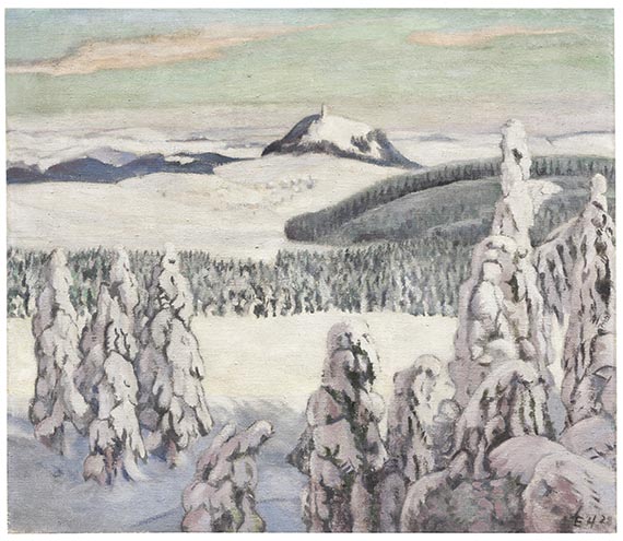 Erich Heckel - Erzgebirgslandschaft (im Winter)