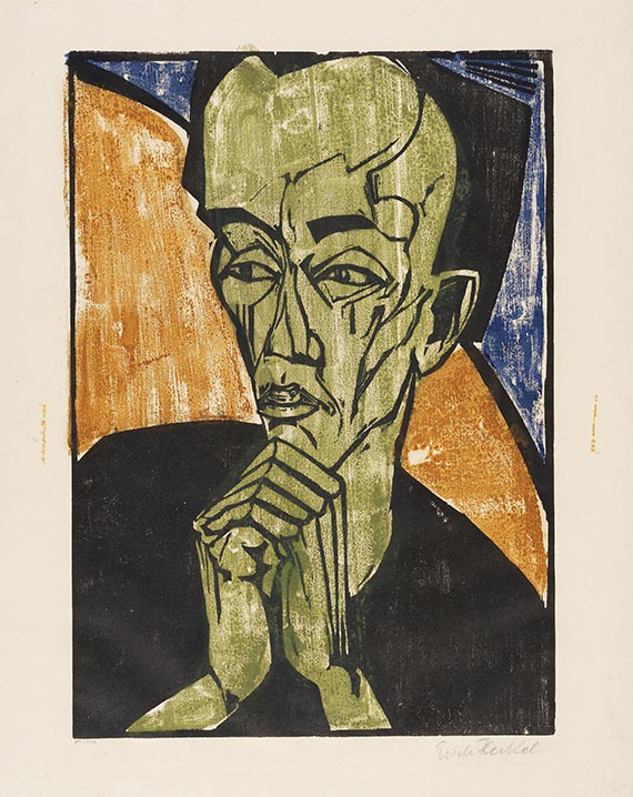 Erich Heckel - Männerbildnis