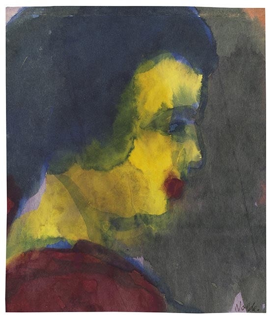 Emil Nolde - Mädchenkopf