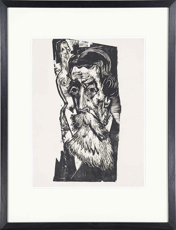 Ernst Ludwig Kirchner - Kopf Ludwig Schames - Image du cadre