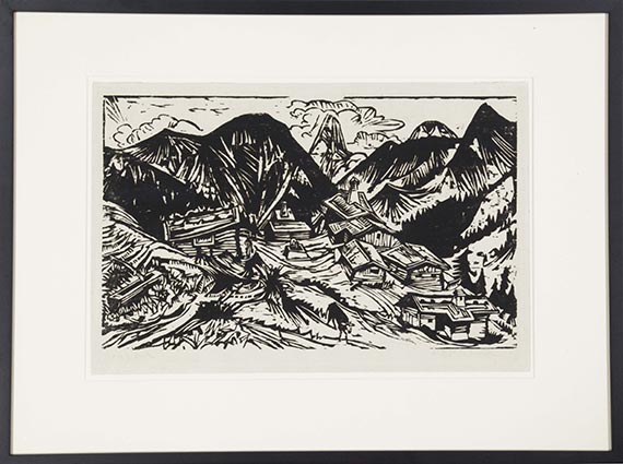 Ernst Ludwig Kirchner - Stafelalp mit Tinzenhorn - Image du cadre