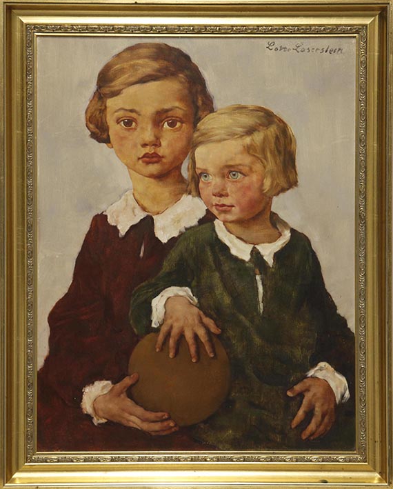 Lotte Laserstein - Porträt Katharina und Anne-Marie Riedl - Image du cadre