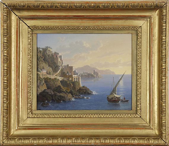 Leo von Klenze - Amalfi im Abendlicht - Image du cadre