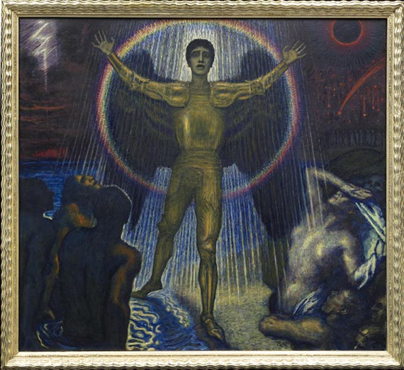 Franz von Stuck - Der Engel des Gerichts - Image du cadre