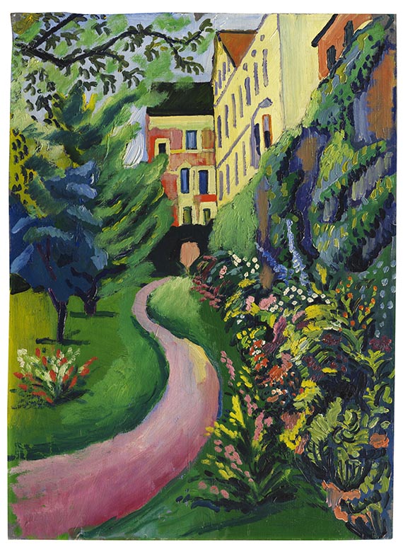 August Macke - Unser Garten mit blühenden Rabatten - Video