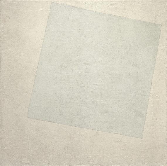 Illustration  for: Kasimir Malewitsch, White on White, 1918, oil on canvas, Museum of Modern Art, New York.