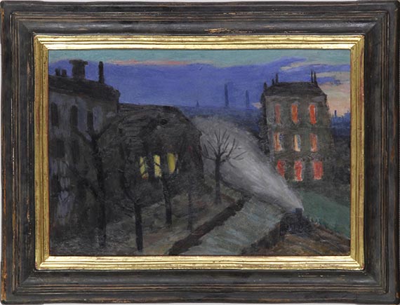 Gabriele Münter - Abend vom Fenster (Blick auf Rue Lamblardie, Paris) - Image du cadre