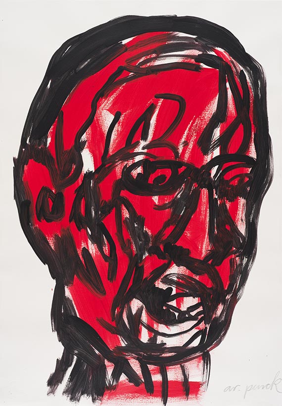 A. R. Penck (d.i. Ralf Winkler) - Ohne Titel (Gesicht)