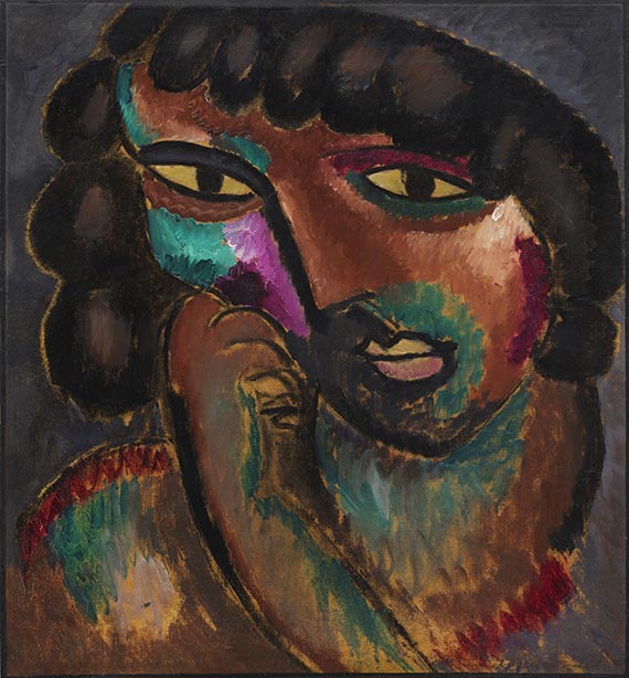 Alexej von Jawlensky - Kopf in Bronzefarben – Bildnis Sacharoff
