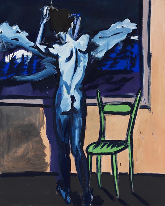 Rainer Fetting - Rückenakt (Ausblick)