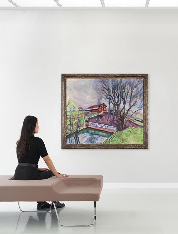 Edvard Munch - Das rote Haus (Det røde hus) - Autre image