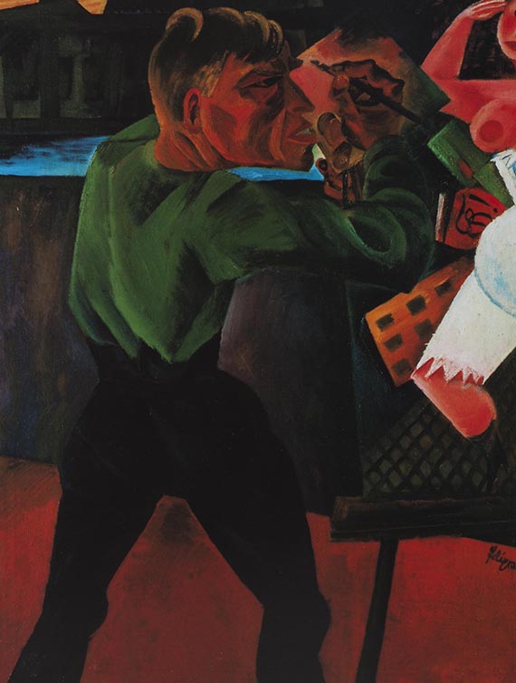 Illustration for: Conrad Felixmüller, Portrait of Otto Dix (painting), 1920, oil on canvas, Neue Nationalgalerie, Berlin. © VG Bild-Kunst, Bonn 2025