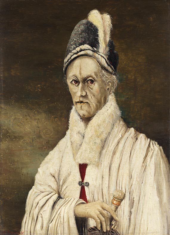 Franz Radziwill - Frau mit weißem Umhang