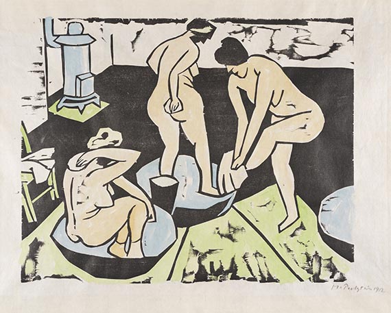 Hermann Max Pechstein - Badende XI