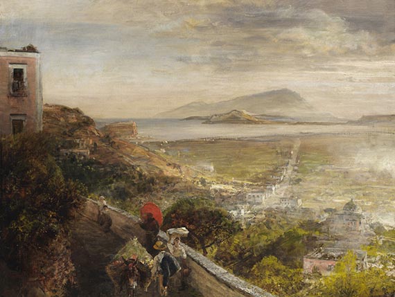 Oswald Achenbach - Blick auf die Bucht von Neapel