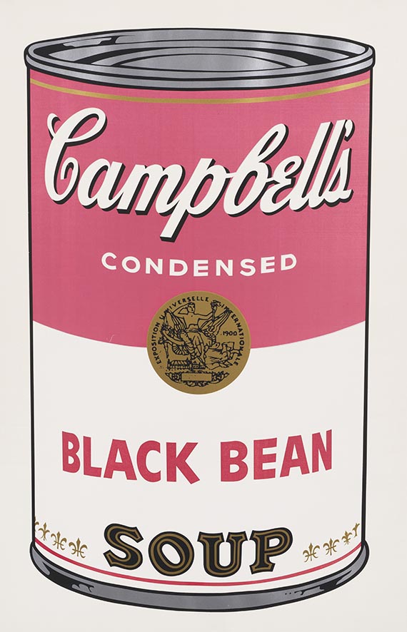 Andy Warhol - Black Bean (aus der Serie "Campbell's Soup II")