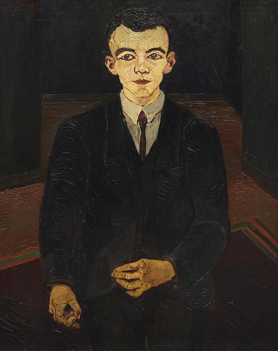 Josef Scharl - Junger Mann in dunklem Anzug