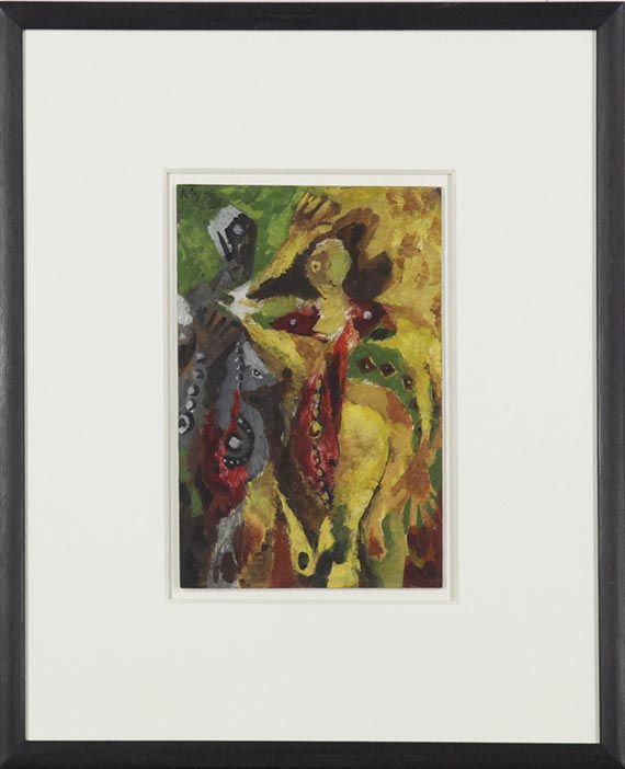 Ernst Wilhelm Nay - Artistenpaar - Image du cadre