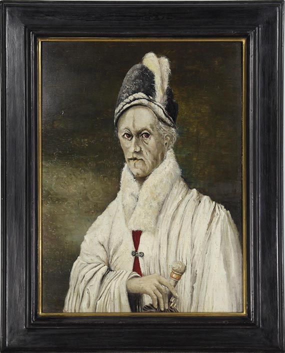Franz Radziwill - Frau mit weißem Umhang - Image du cadre