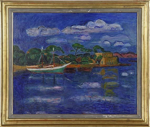Hans Purrmann - Hafen von Porto d'Ischia - Image du cadre