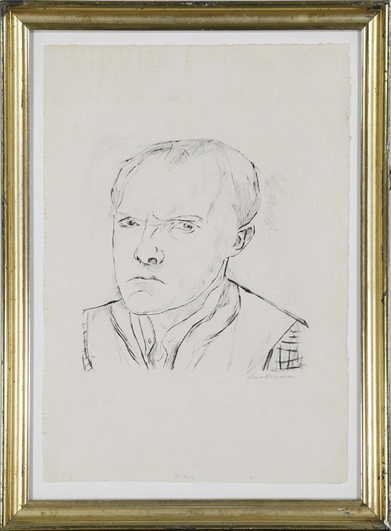 Max Beckmann - Selbstbildnis - Image du cadre