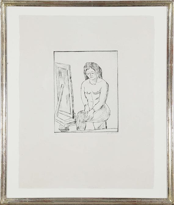 Max Beckmann - Toilette (Vor dem Spiegel) - Image du cadre