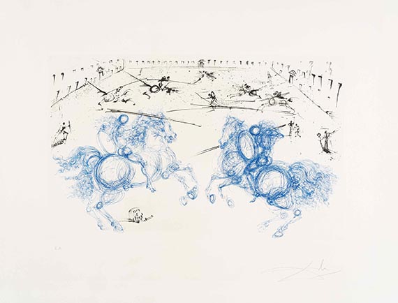 Salvador Dalí - Combat des Cavaliers