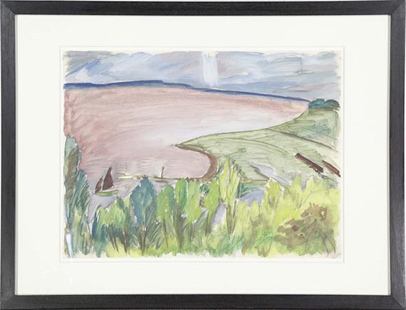 Erich Heckel - Blick auf die Förde - Image du cadre