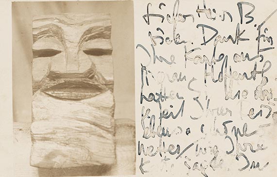  Konvolut - 9 Postkarten, teils mit Motiven von Karl Schmidt-Rottluff, an den Künstler selbst und Ernst Beyersdorff - Autre image