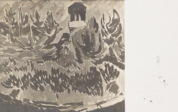  Konvolut - 9 Postkarten, teils mit Motiven von Karl Schmidt-Rottluff, an den Künstler selbst und Ernst Beyersdorff - Autre image