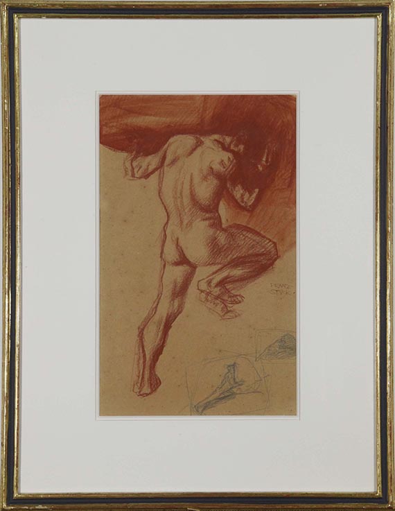 Franz von Stuck - Studie zu Sisyphos - Image du cadre