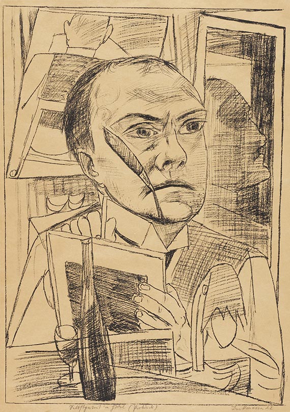 Max Beckmann - Selbst im Hotel