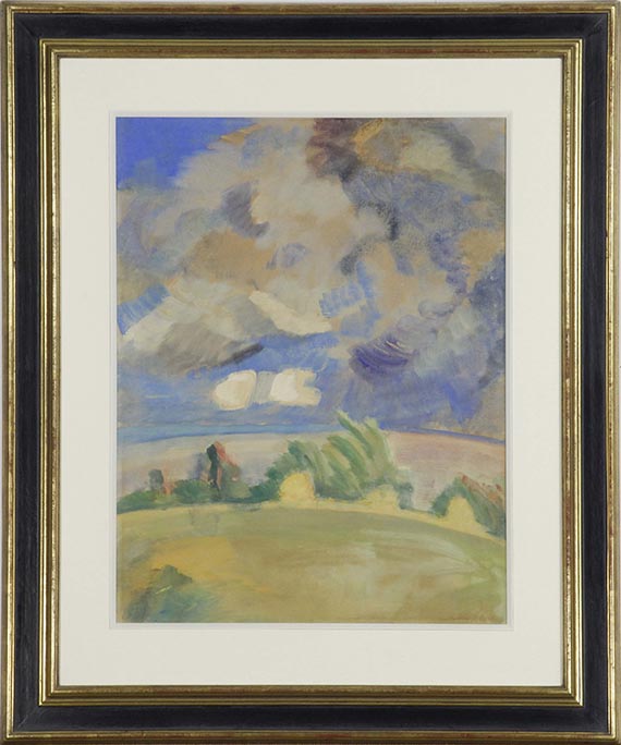 Erich Heckel - Gewitter über Angeln - Image du cadre