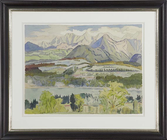 Erich Heckel - Kärnten-Landschaft - Image du cadre