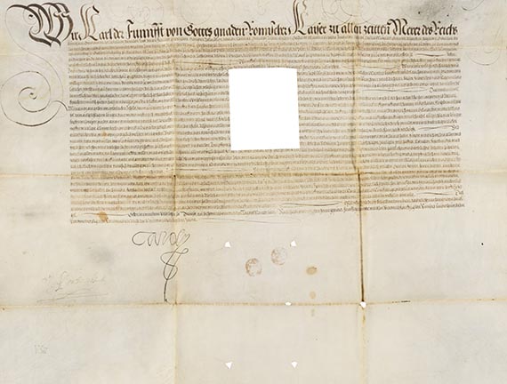  Karl V. - 2 Urkunden