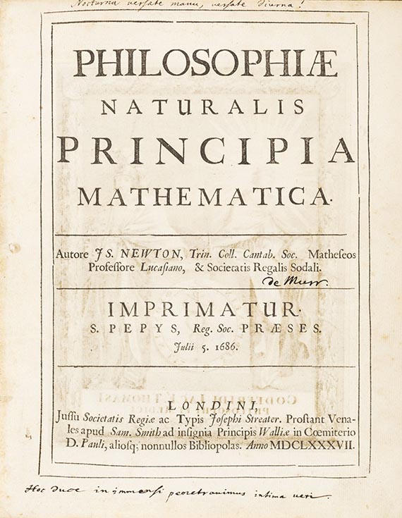 Isaac Newton - Philosophiae naturalis principia mathematica - Autre image