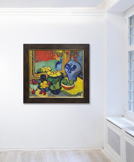 Hermann Max Pechstein - Inder und Frauenakt / Früchte (Rückseite) - Autre image