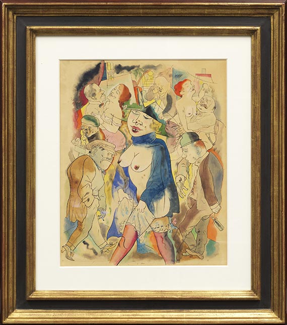 George Grosz - Walzertraum (Vorlage für "Ecce Homo", Blatt 13) - Image du cadre
