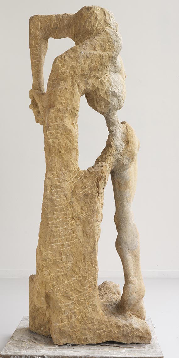 Alfred Hrdlicka - Marsyas III (abgenommener Schächer) - Verso