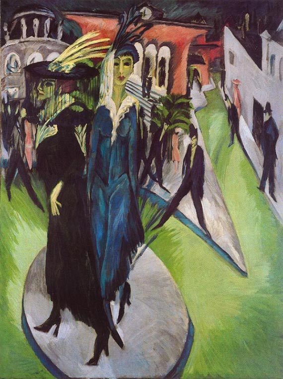 Illustration for: Ernst Ludwig Kirchner, Potsdamer Platz, 1914, oil on canvas, Neue Nationalgalerie, Berlin.