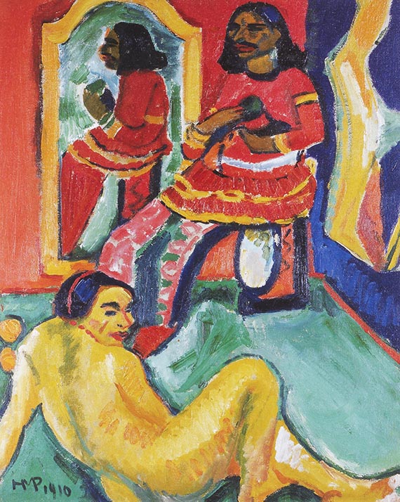Illustration  for: Max Pechstein, Inder und Weib, 1910, oil on canvas, Saint Louis Art Museum.