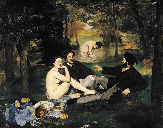 Illustration  for: Edouard Manet, Le Déjeuner sur l’herbe (Lunch on the Grass), 1861, oil on canvas, Musée d'Orsay, Paris.