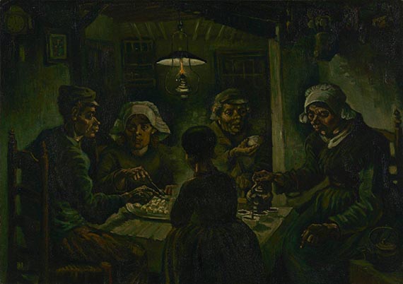 Illustration for: Vincent van Gogh, Potato Eaters, 1885, oil on canvas, Van Gogh Museum, Amsterdam.
